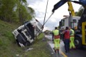 VU Gefahrgut LKW umgestuerzt A 4 Rich Koeln Hoehe AS Gummersbach P425